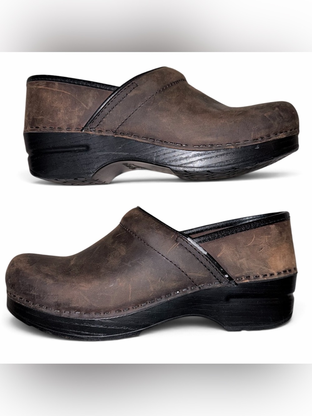 Dansko Brown Leather Women's Clogs